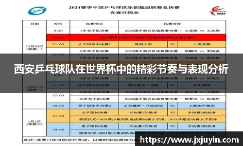 西安乒乓球队在世界杯中的精彩节奏与表现分析